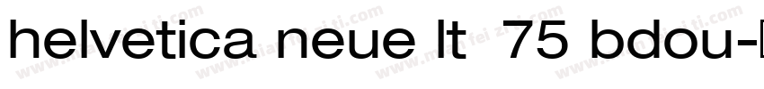 helvetica neue lt  75 bdou字体转换